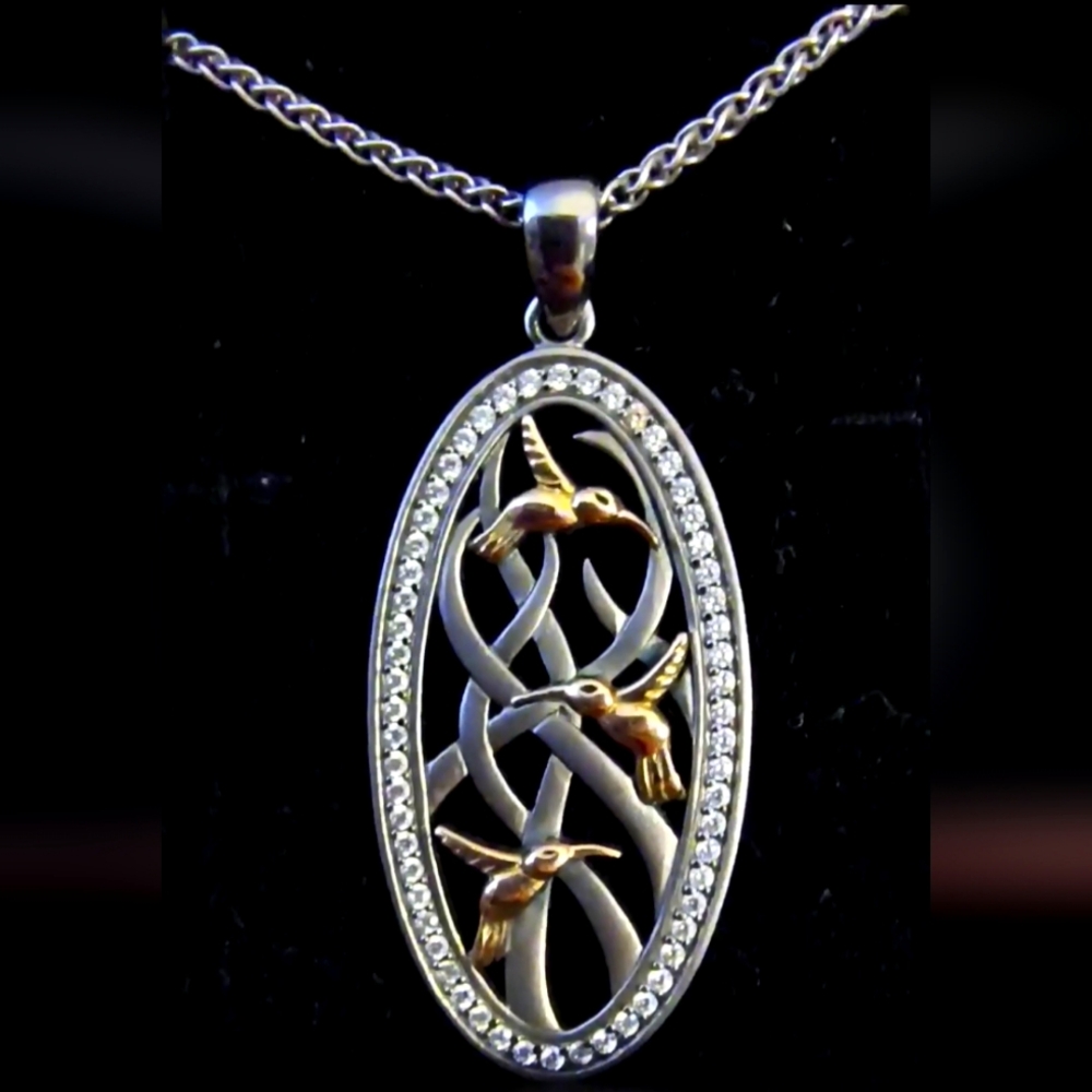 Keith Jack Triple Hummingbird pendant
